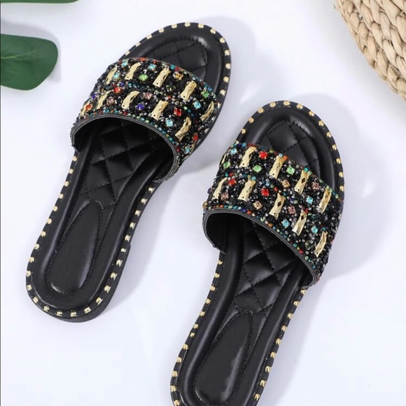 SHEIN Shoes - Rhinestone sandals